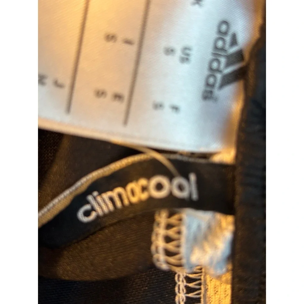 Adidas Climacool Adizero Soccer Training Pants Black White Cropped Mens Small